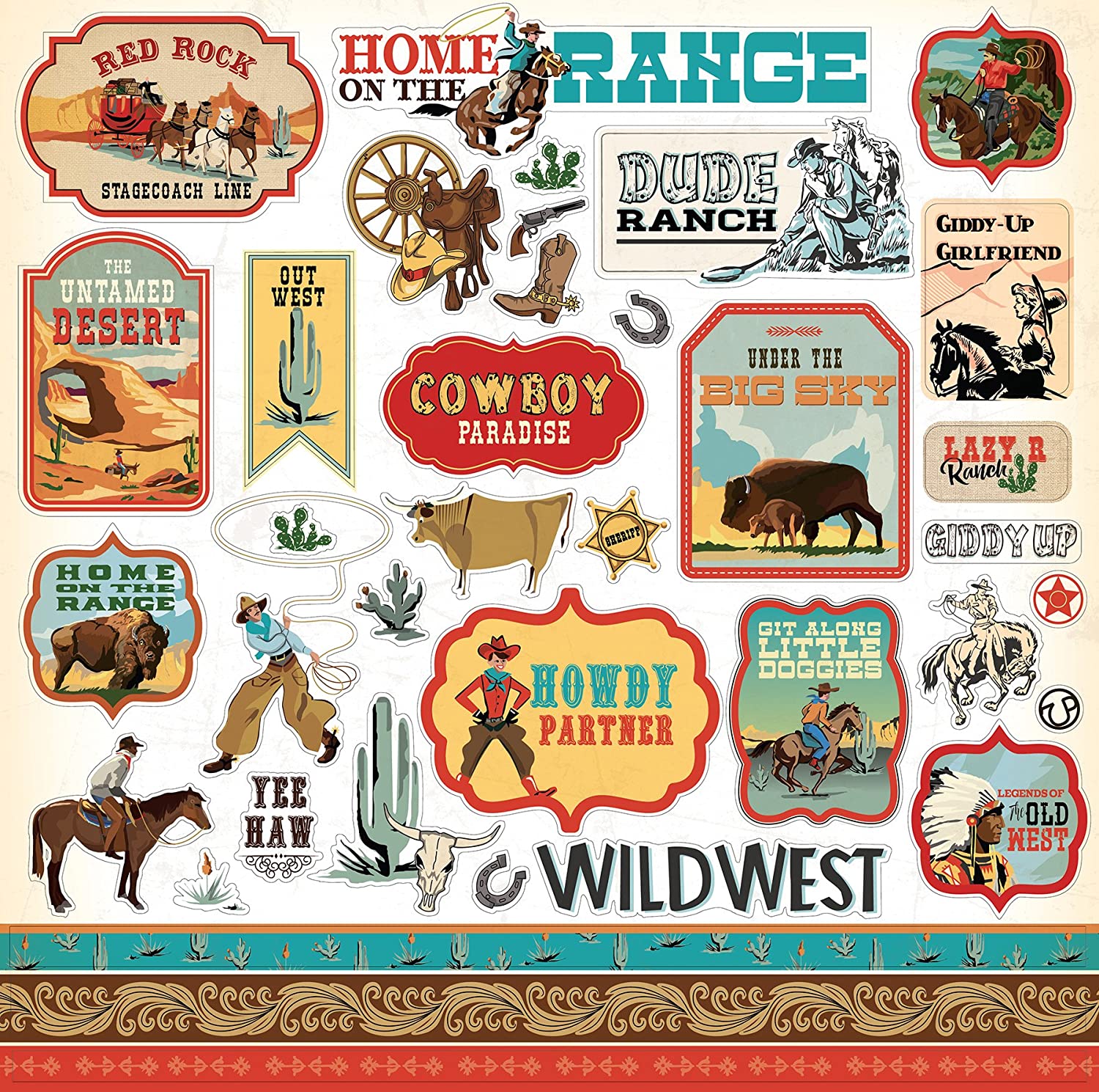 Carta Bella Collection Kit 12X12-Cowboy Country 