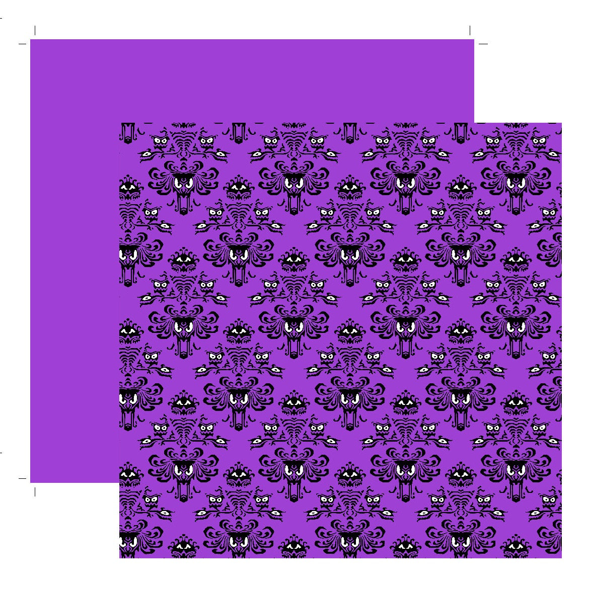purple damask scrapbook paper