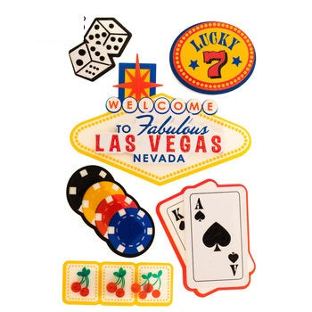 Fabulous Las Vegas 3d Travel Scrapbooking Stickers – Country Croppers