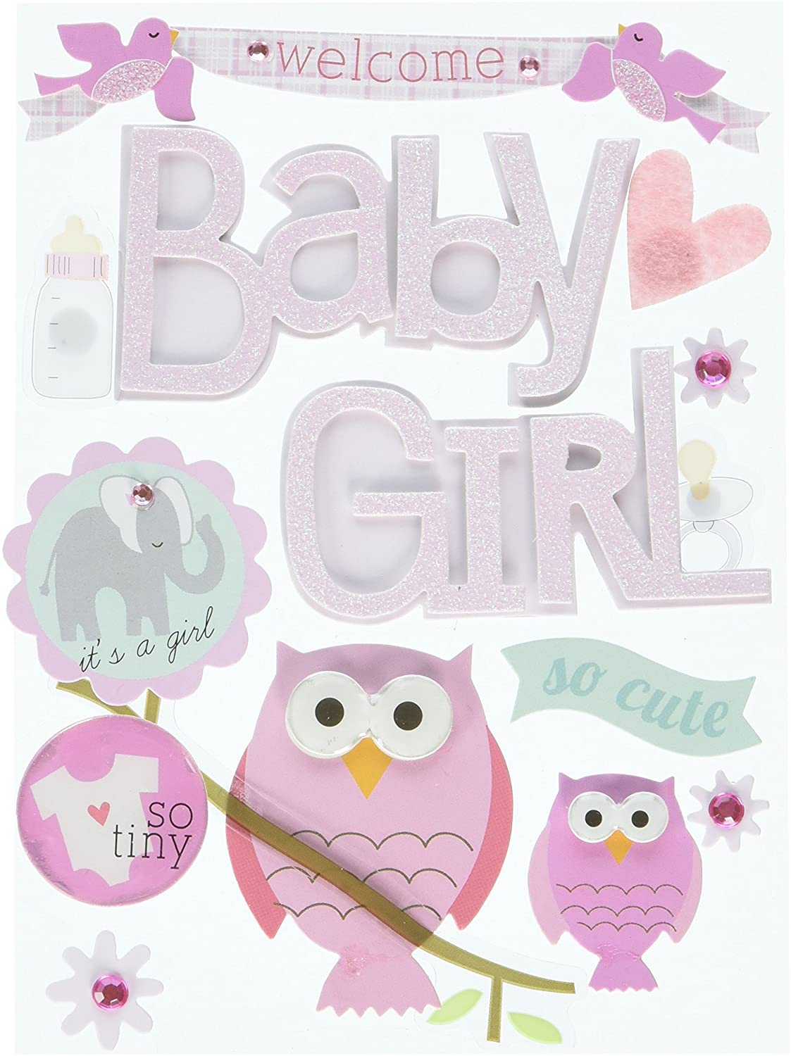 Mambi Sticker Soft Spoken Baby Girl Animals