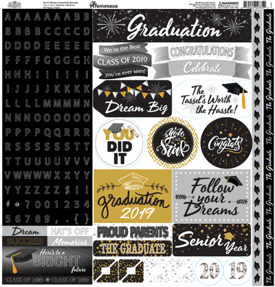 The Graduate Cardstock Poster Stickers, 12 by 12 by Reminisce – Country  Croppers