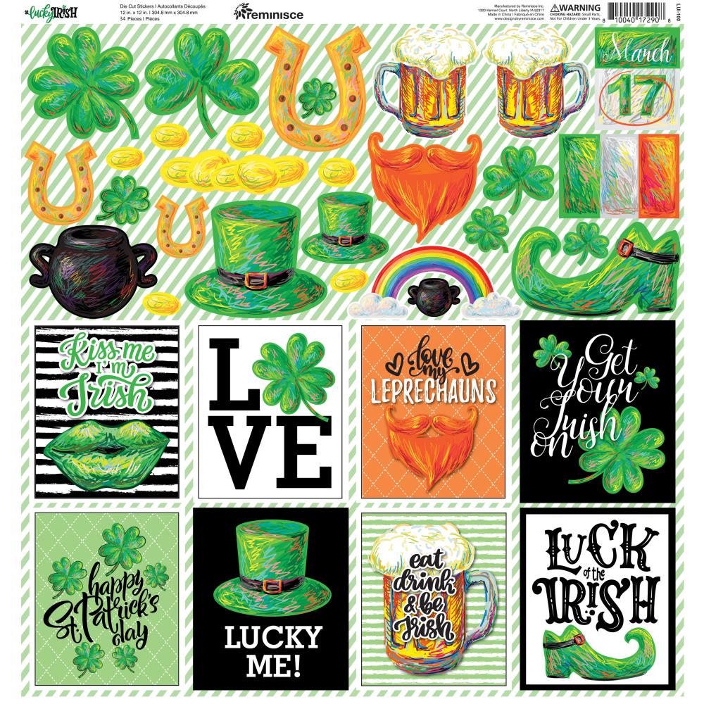 Happy St Patricks Day Irish Sticker - Happy St Patricks Day St