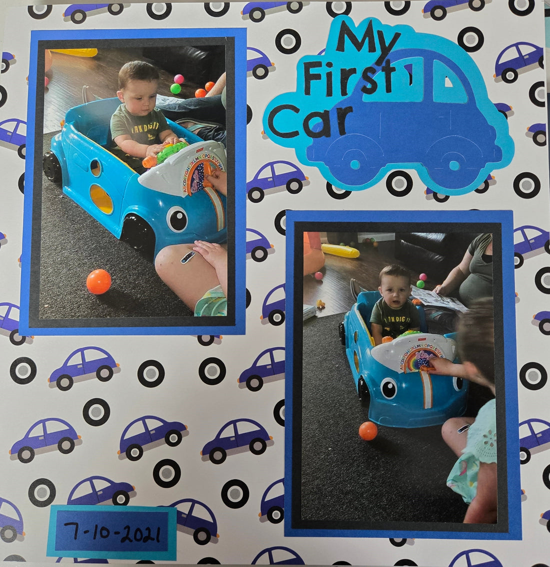 My First Car Scrapbook Layout