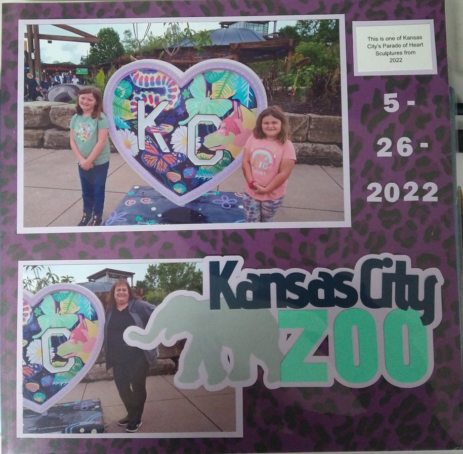 Kansas City Zoo Scrapbook Layout