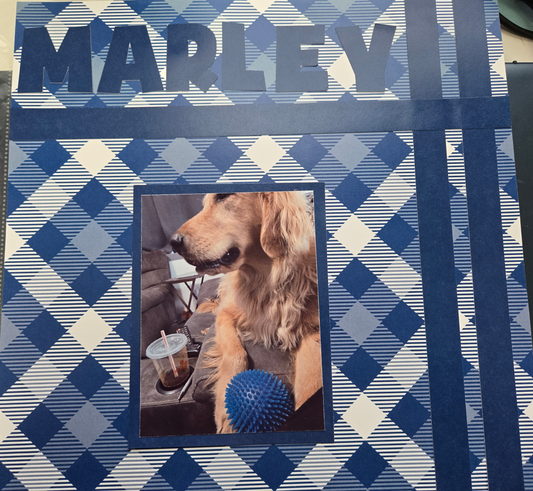 Marley Dog Scrapbook Layout