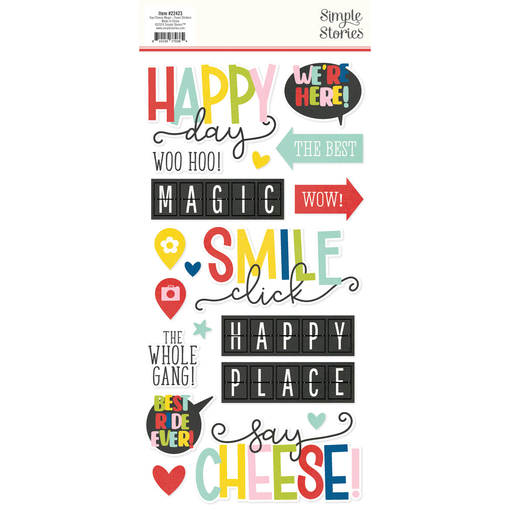 Say Cheese - Magic At the Park - Foam Stickers Set