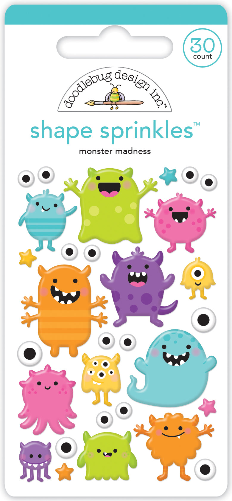 Monster Madness Sprinkle Stickers by Doodlebug Designs