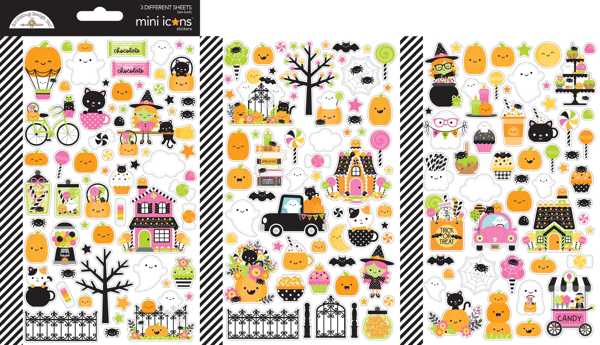 Doodlebug Hey Pumpkin Mini Icons Stickers Set