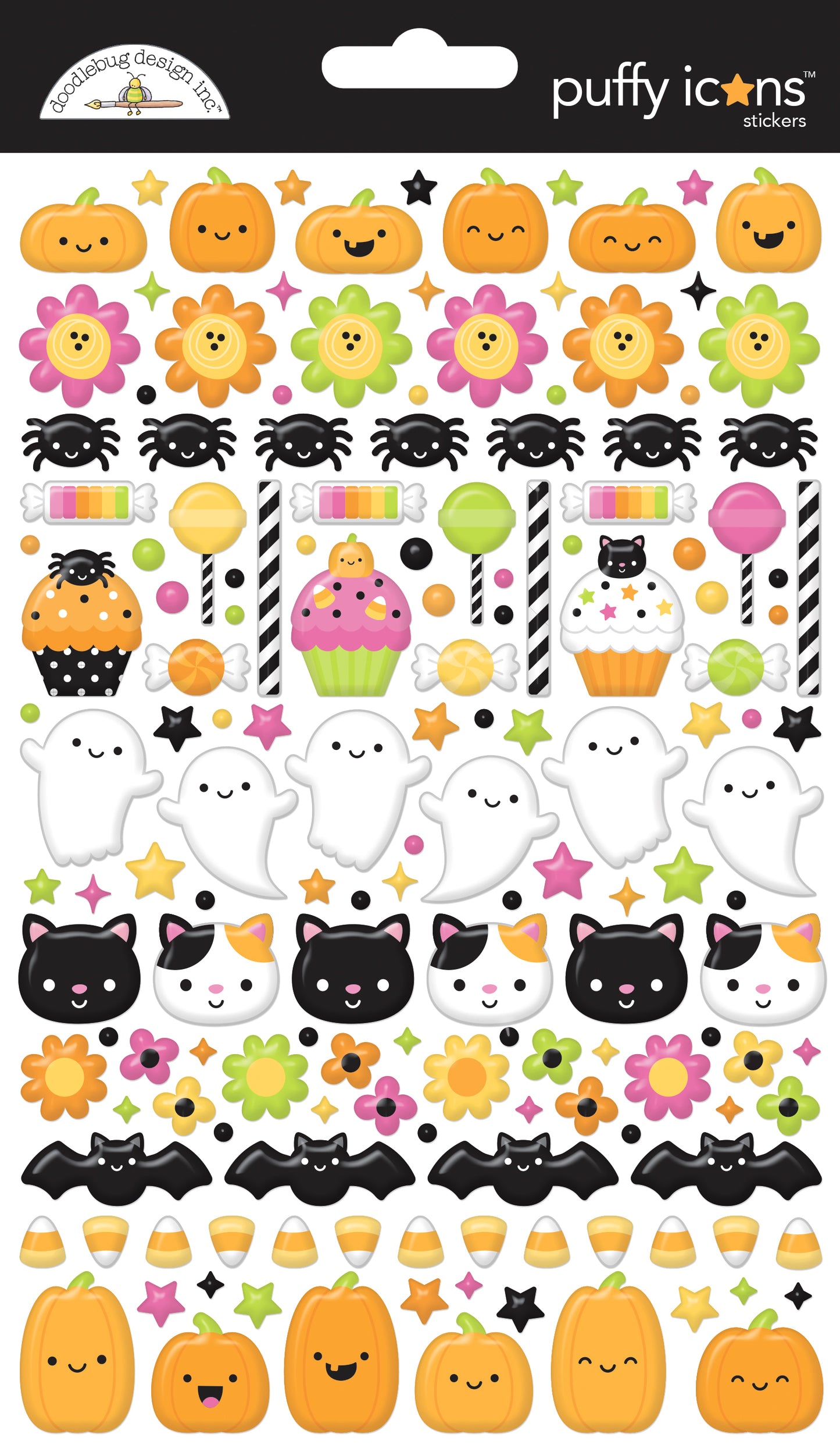 Doodlebug Hey Pumpkin Puffy Icon Stickers