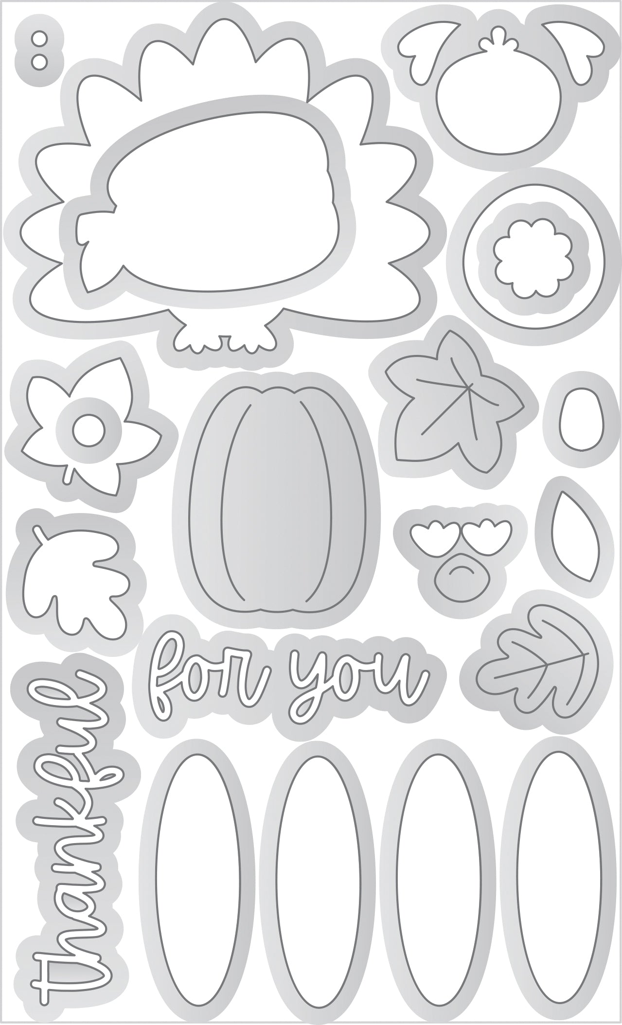 Thankful For You - Doodle Cuts Die Set