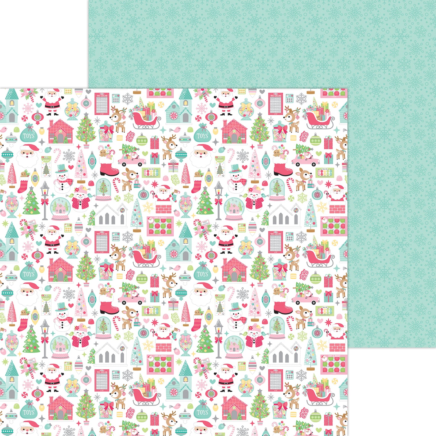 Tinsel Time Scrapbook Paper by Doodlebug Designs