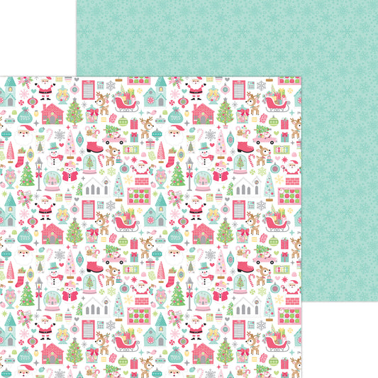 Tinsel Time Scrapbook Paper by Doodlebug Designs