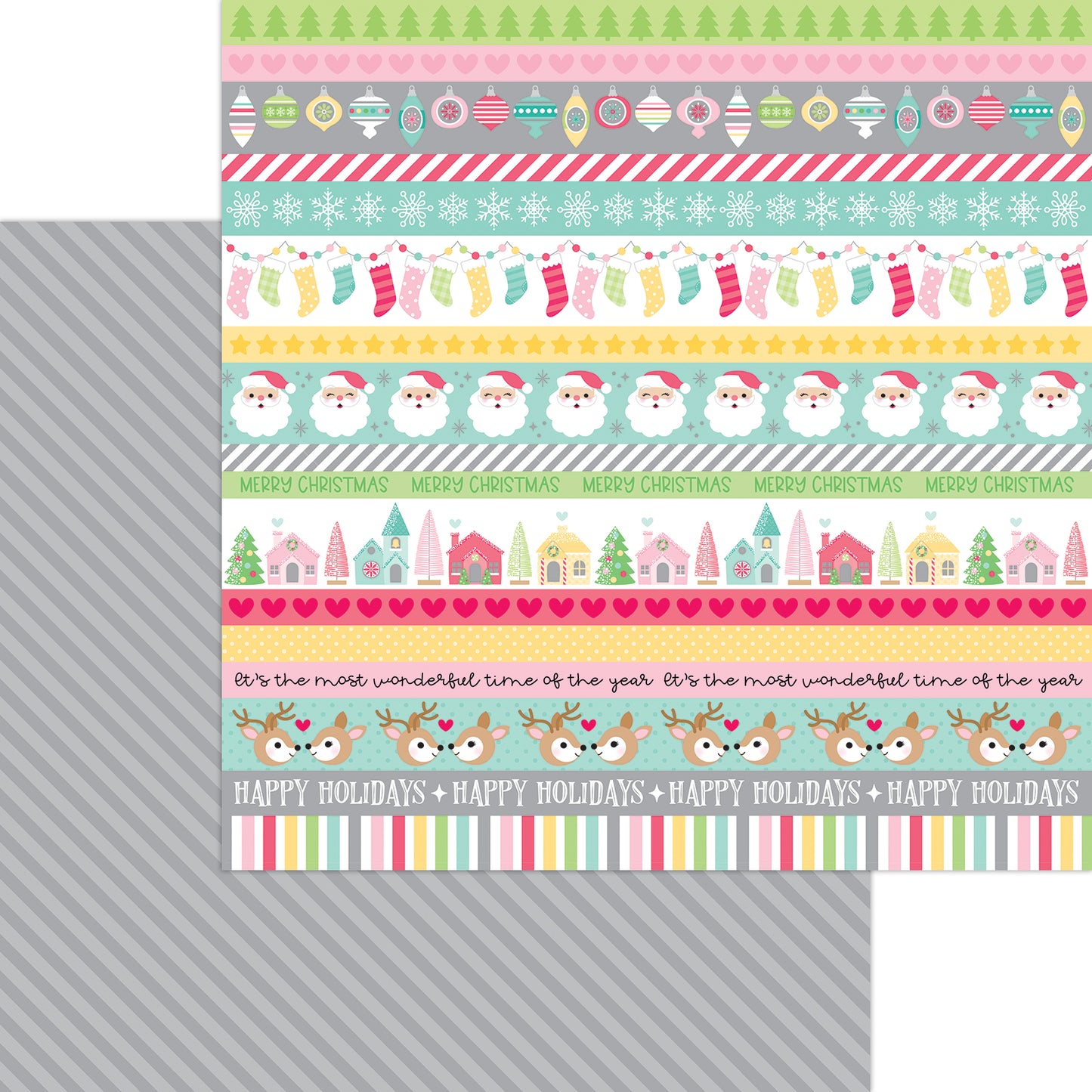 Tinsel Garland Scrapbook Paper by doodlebug Designs