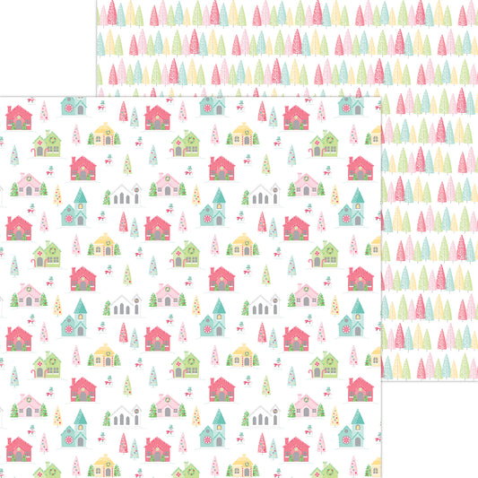 Doodlebug Designs Tinsel Time Tinsel Town Scrapbook paper