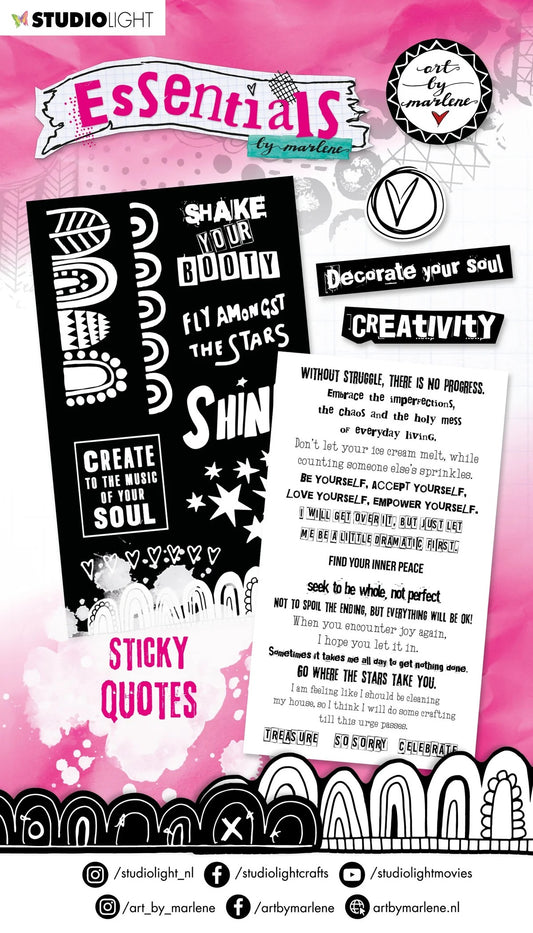 Sticky Quotes Essentials Book - Art by Marlene