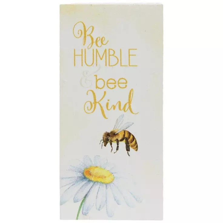 Bee Humble and Bee Kind Wood Decor