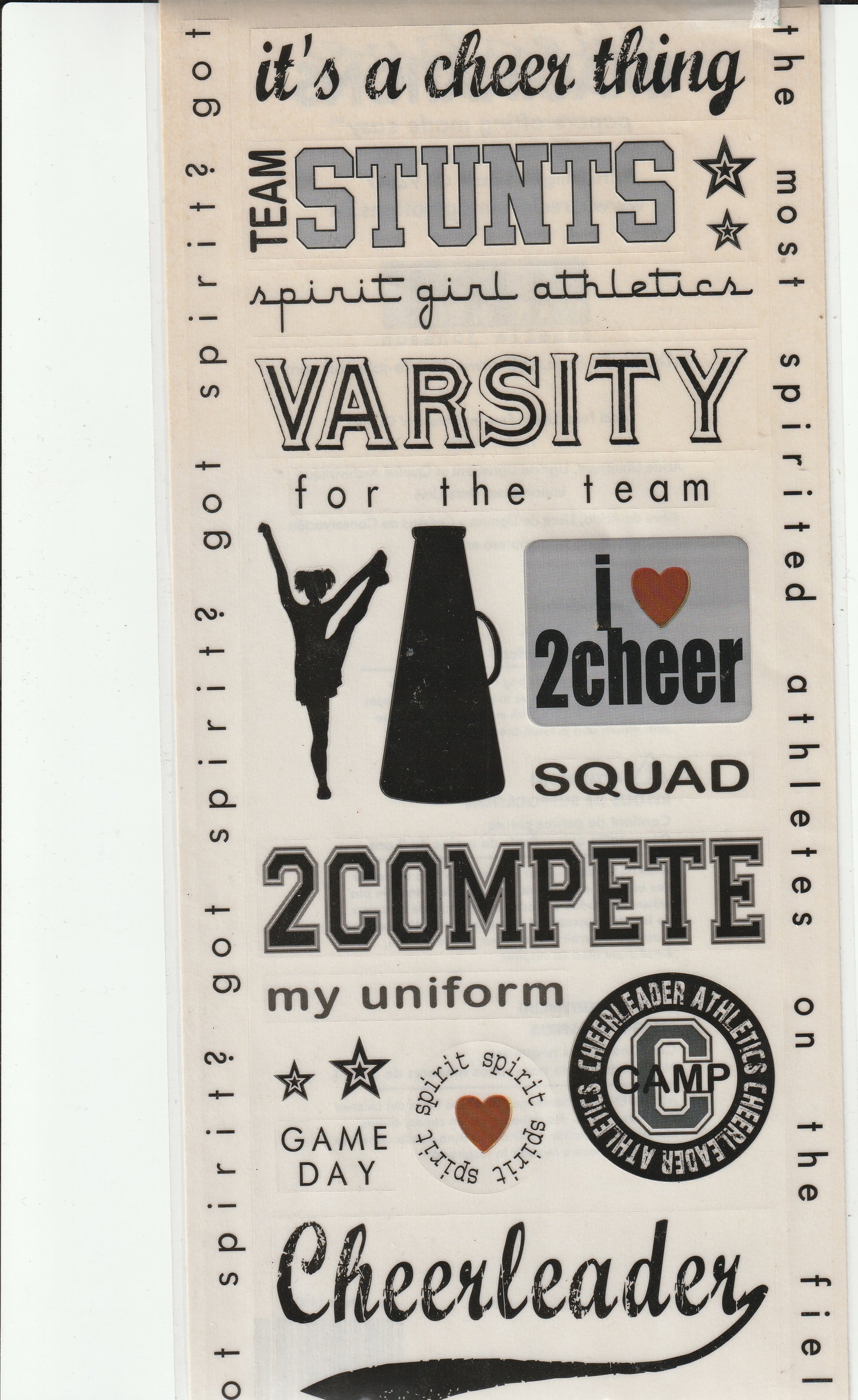 Cheer Stickers by Art Warehouse