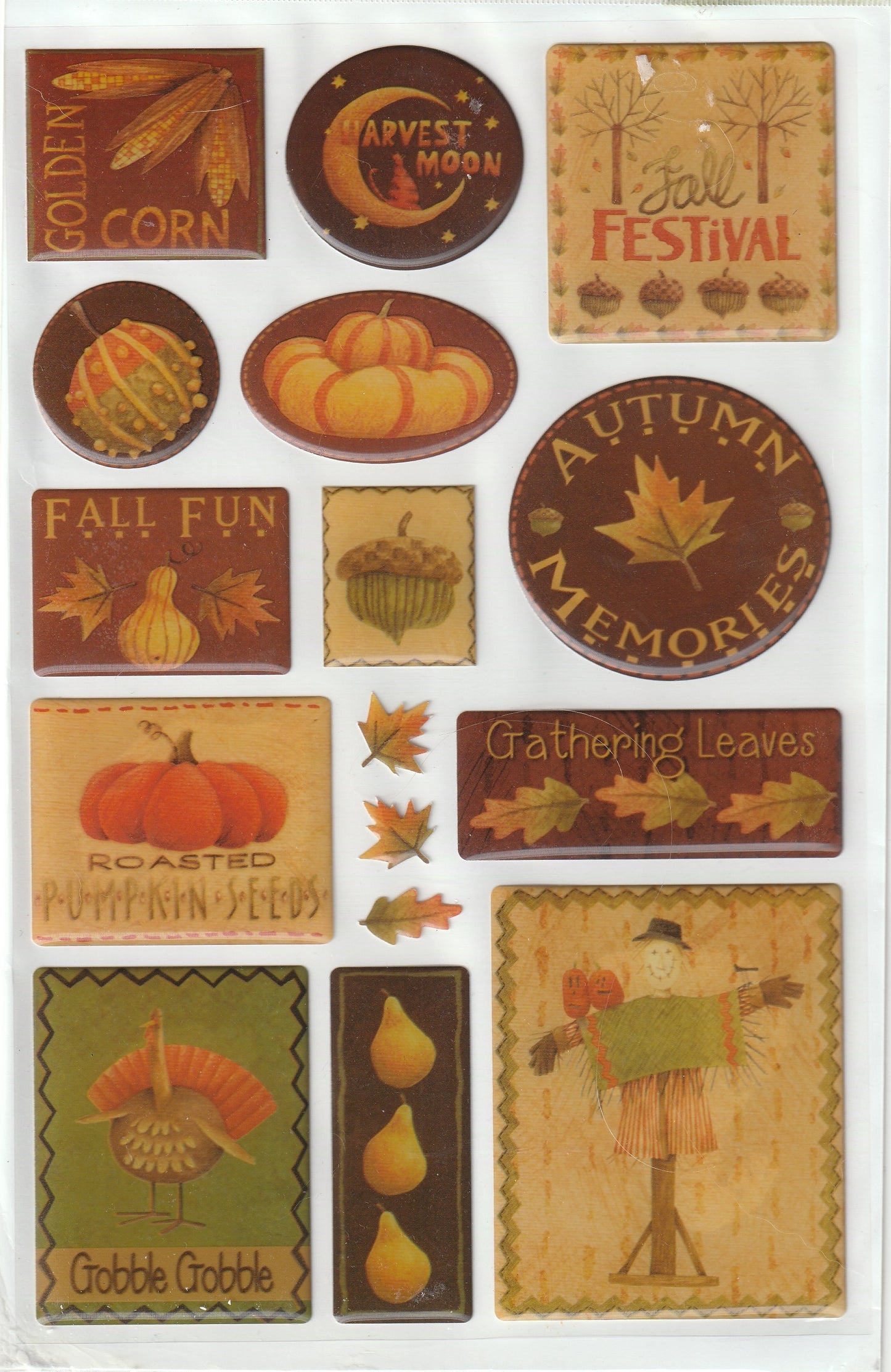 Debbie Mumm Fall/thanksgiving Epoxy Stickers