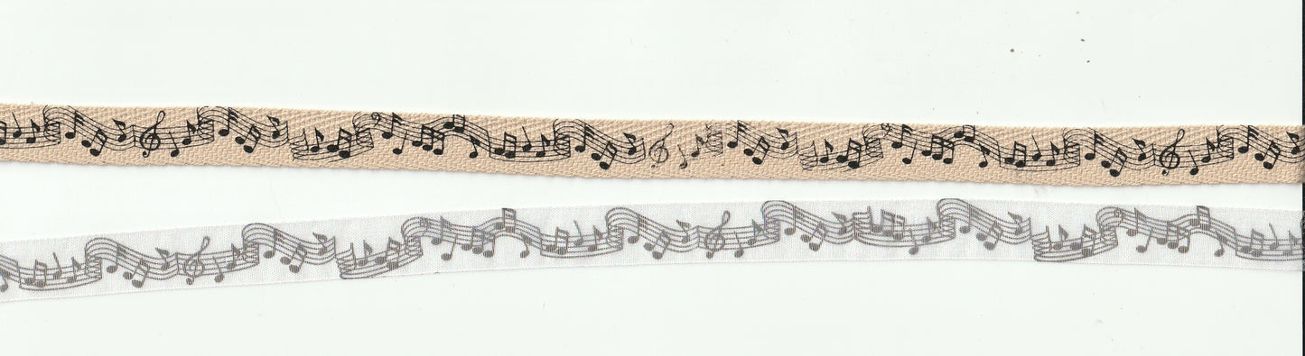 Music Notes Ribbon Assortment Set