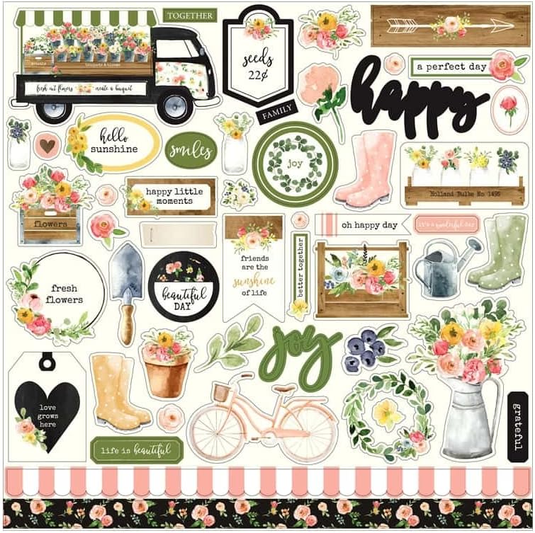 Echo Park Spring Market Element Stickers