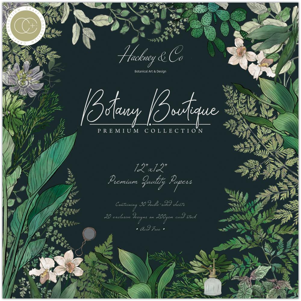 Craft Consortium Botany boutique 12x12 Scrapbook Paper