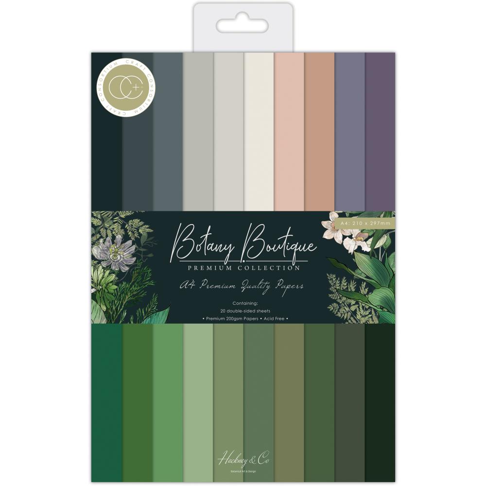 Craft consortium Botany boutique A4 Solid Cardstock