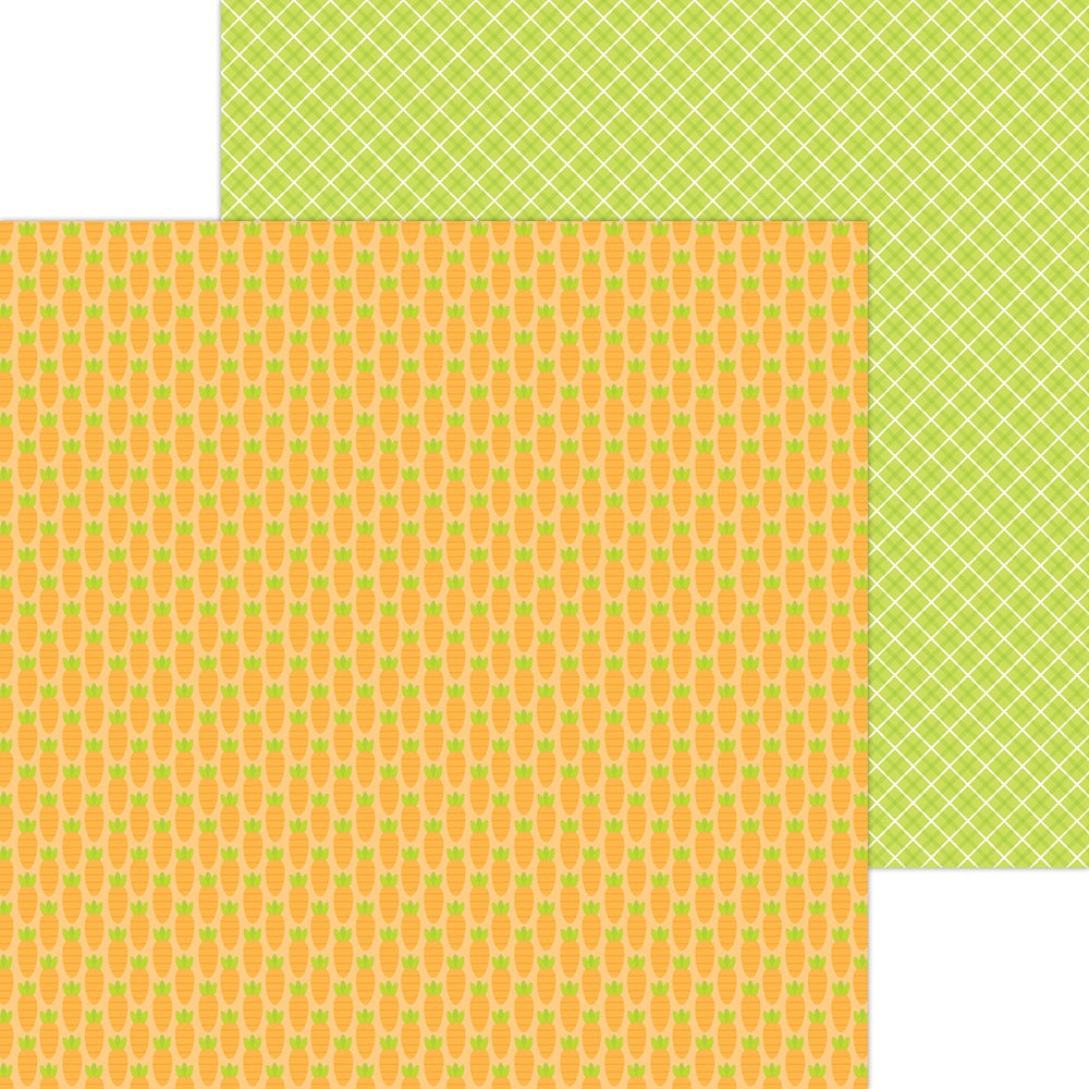 Carrot Patch - Bunny Hop - 12X12 Scrapbook Paper -