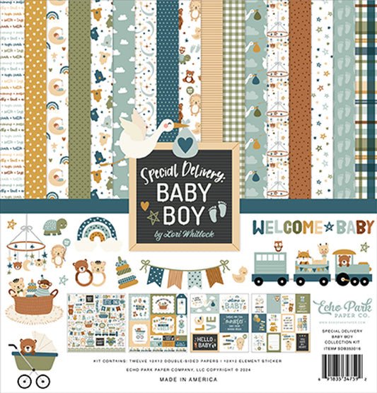 Echo Park Special Delivery Baby Boy Collection kit