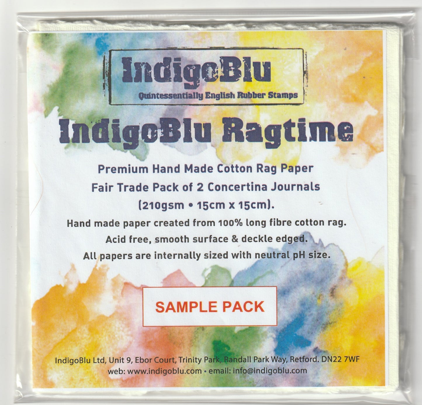 Indigo Blu Ragtime Cotton Rag Paper