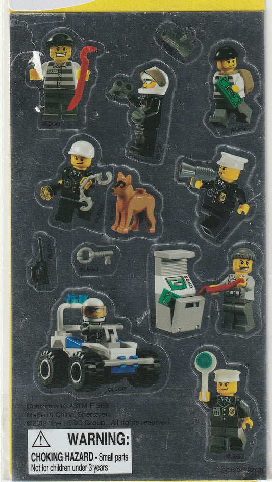 Lego City Holographic Stickers