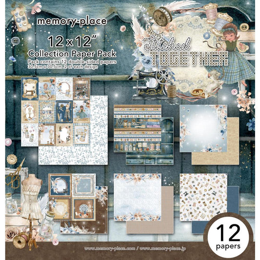 Memory Place Stitched Together Paper Collection Pack