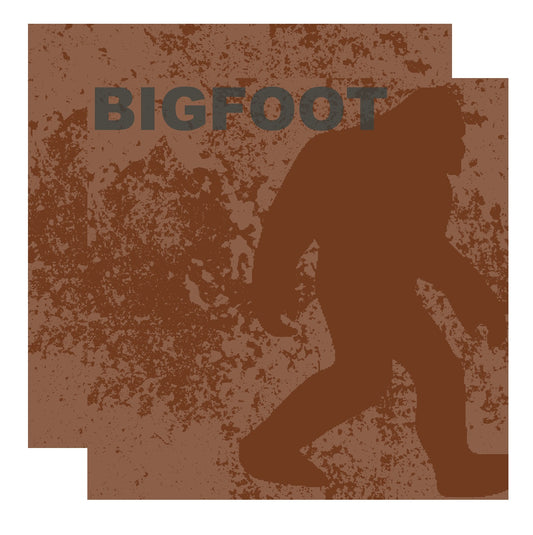 Bigfoot Silhouette Scrapbook Paper