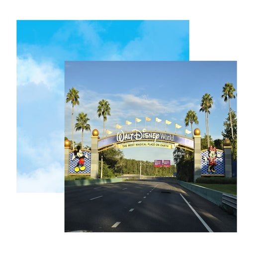 Disney World Entrance Photo Scrapbook Paper