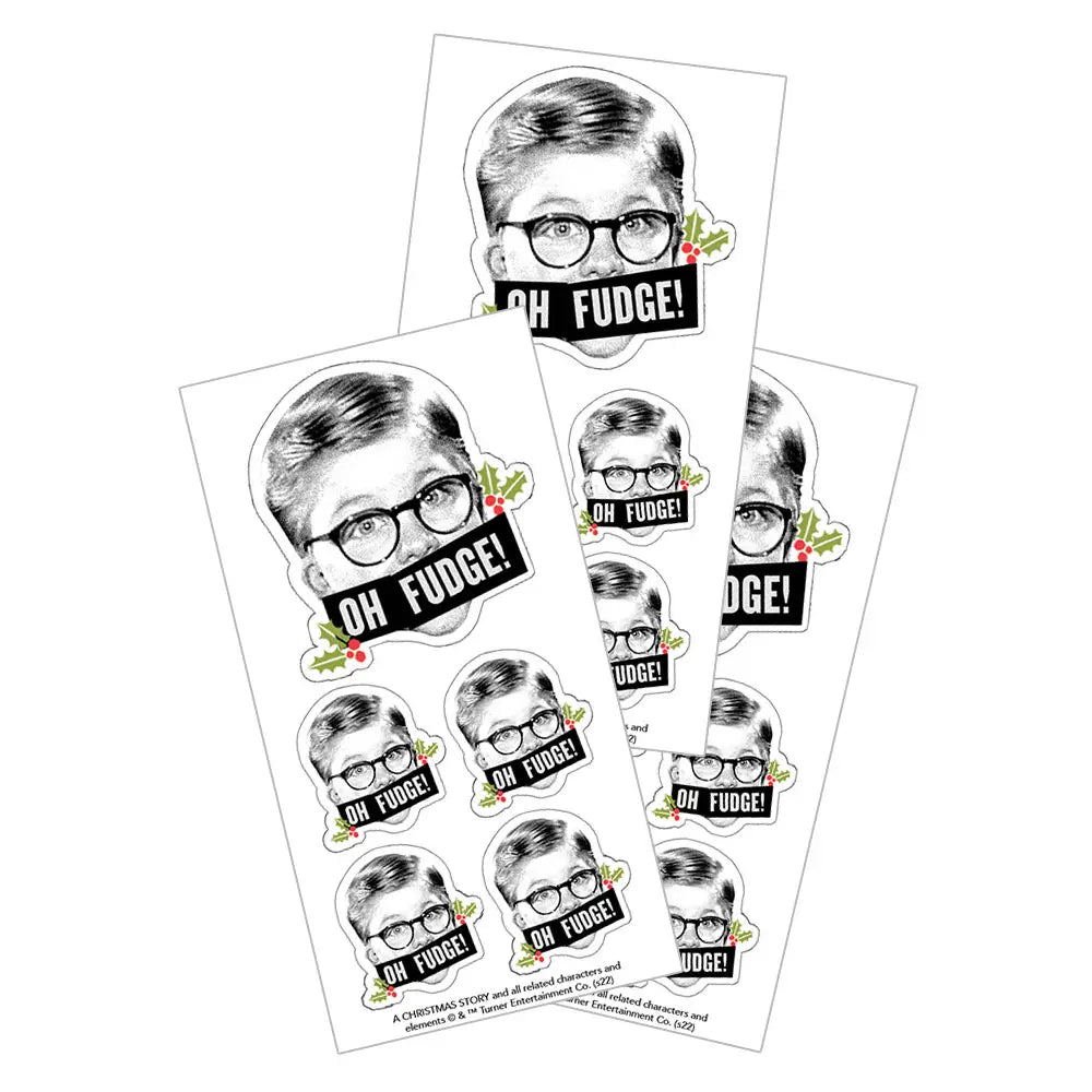 A Christmas Story Oh Fudge Stickers