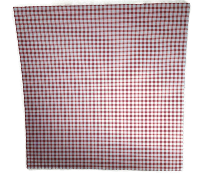 Red Country Gingham Scrapbook Paper