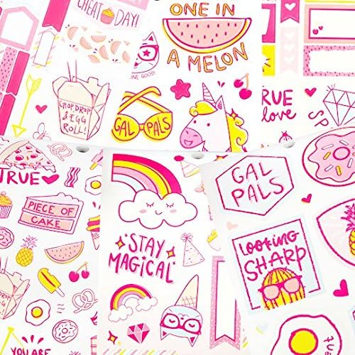 Trendy Neon Sticker Book