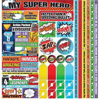 Reminisce My Super Hero Stickers