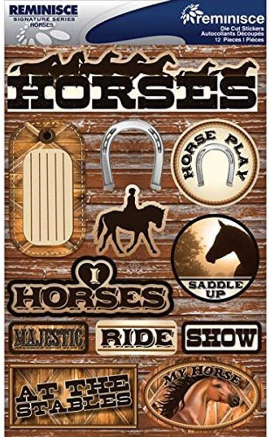 Reminisce Signature Series 3d Horse Stickers