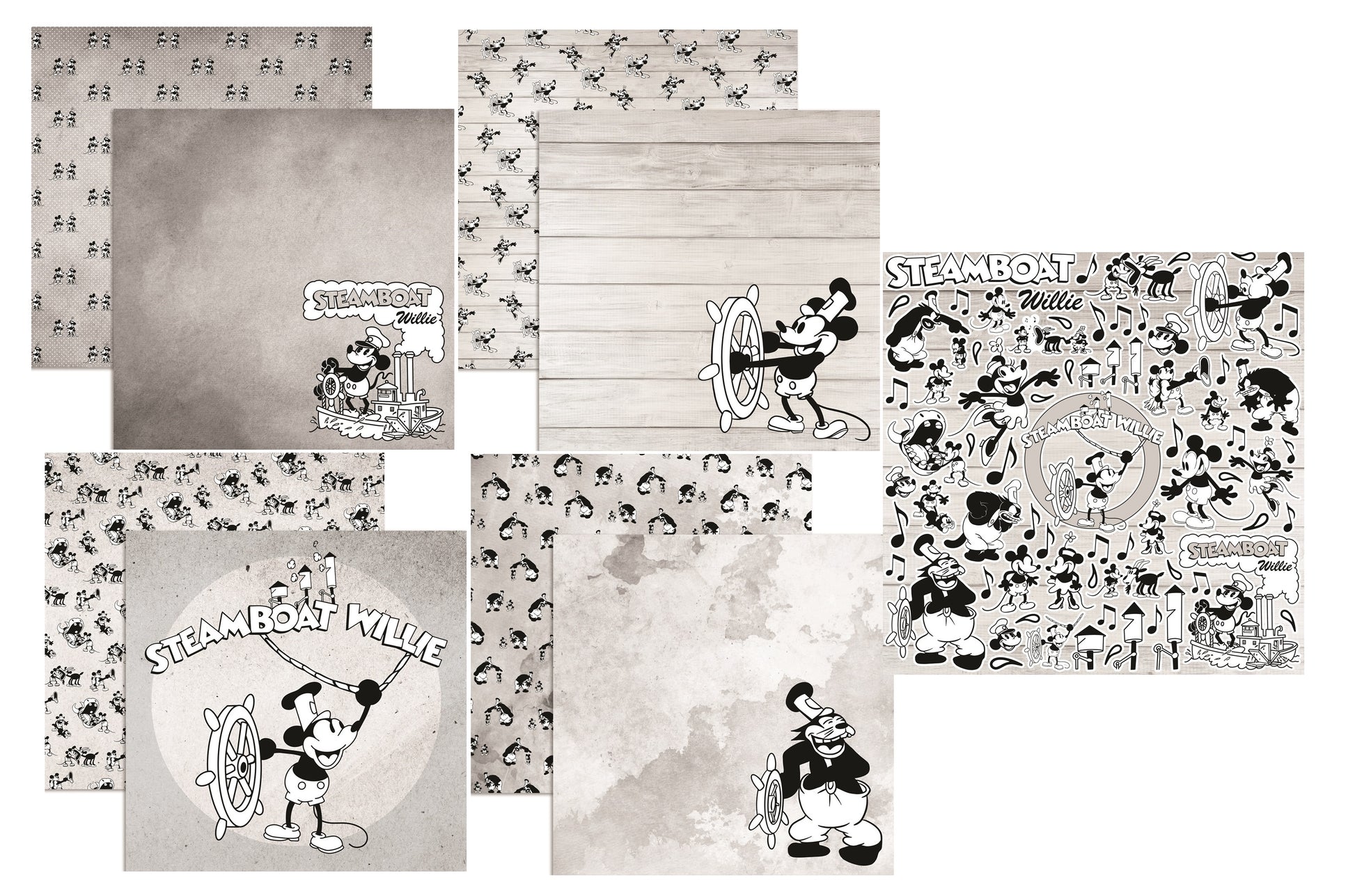 Reminisce Steamboat Willie Papers and Stickers Set