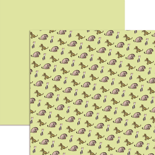 Reminisce Winnie the Pooh Little Prints A Day spent With You Scrapbook Paper