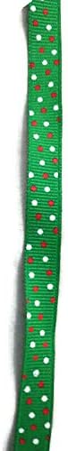 Green Christmas Polka Dot Ribbon