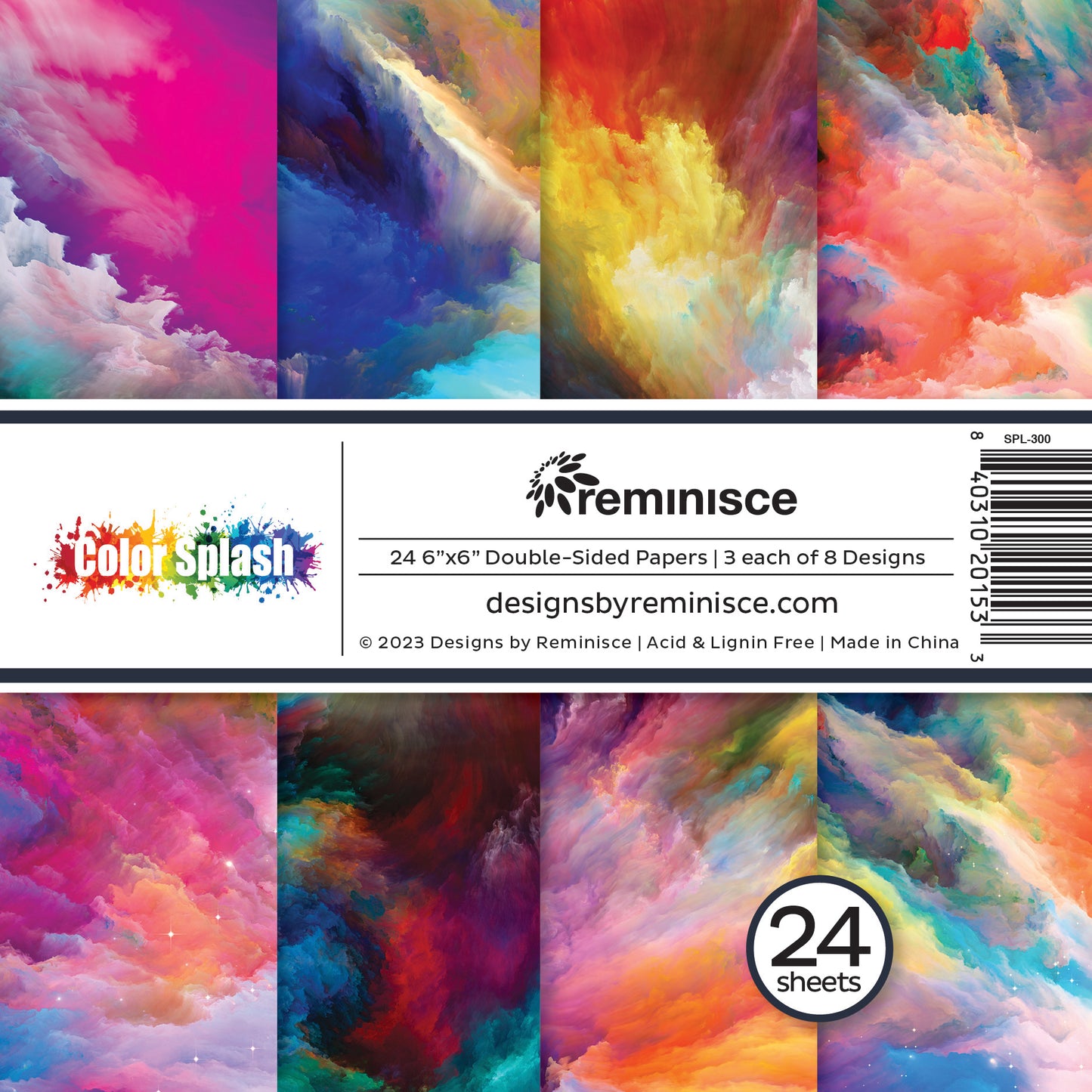 Reminisce Color Splash 6x6 Paper Pad