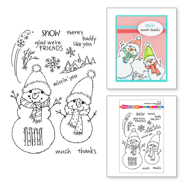 Stampendous Snowy Friends Clear Stamp Set FransFormer