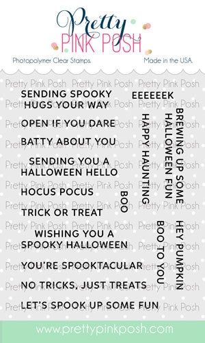 Halloween Sentiment Stamps