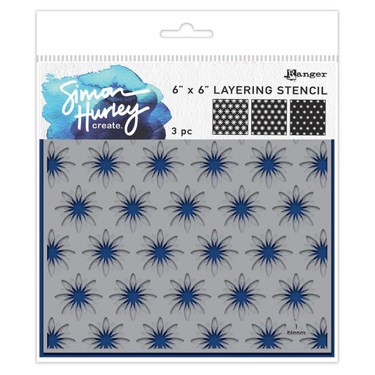 Simon Hurley In Bloom Layering Stencil Set