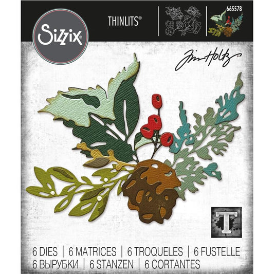 Holiday Brushstrokes 2 Sizzix Tim Holtz Colorize Die Set