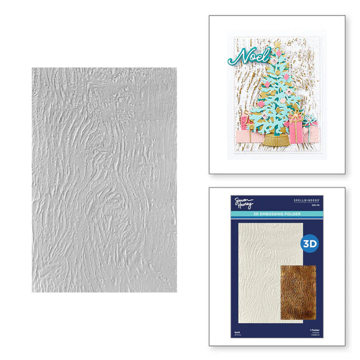 Spellbinders Bark 3d Embossing folder