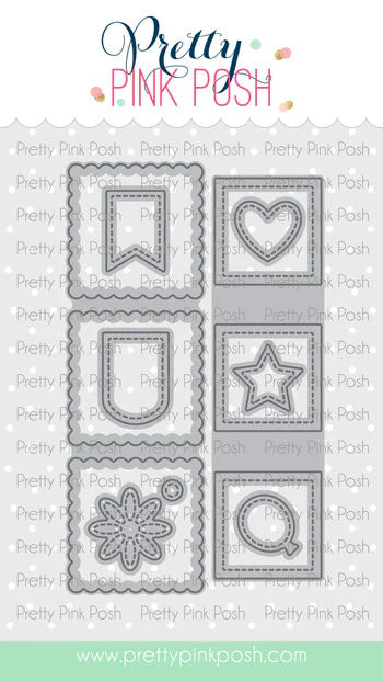 Stacked Squares Dies by Pretty Pink Posh