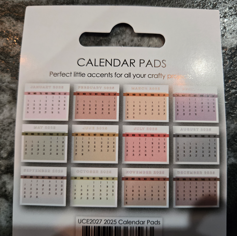 2025 Calendar Pads - 5 Sets