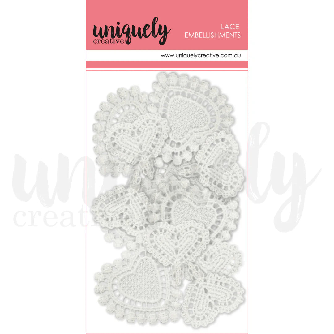 Uniquely Creative Mixed Lace Hearts